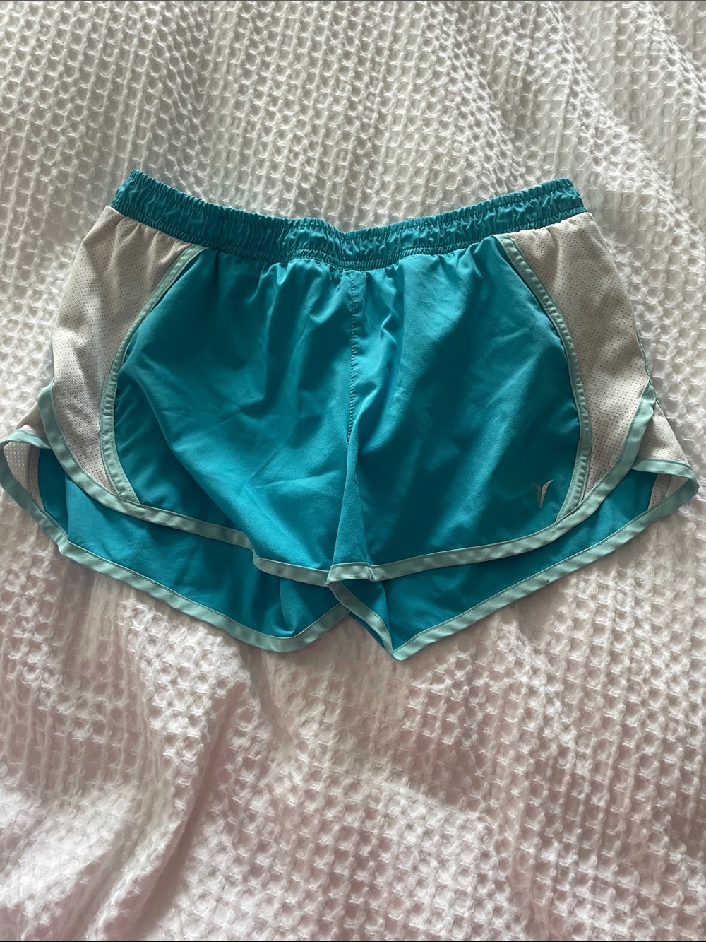 Old Navy Aqua Blue Active Shorts with Liner